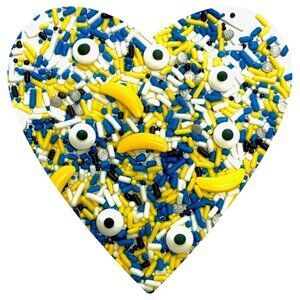 New Minions/Banana Gluten-Free SPRINKLES(4 oz.) for Cakes + 13 Cupcake Rings